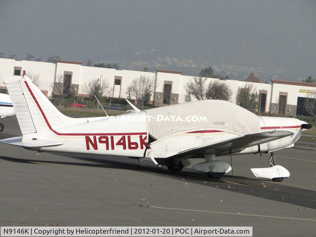 N9146K, 1976 Piper PA-28-151 C/N 28-7615178, Covered up and parked in transient parking