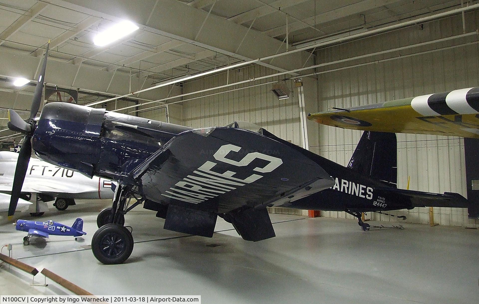 N100CV, 1948 Vought F4U-5 Corsair C/N Not found (Bu124447), Vought F4U-5NL Corsair at the Mid-America Air Museum, Liberal KS
