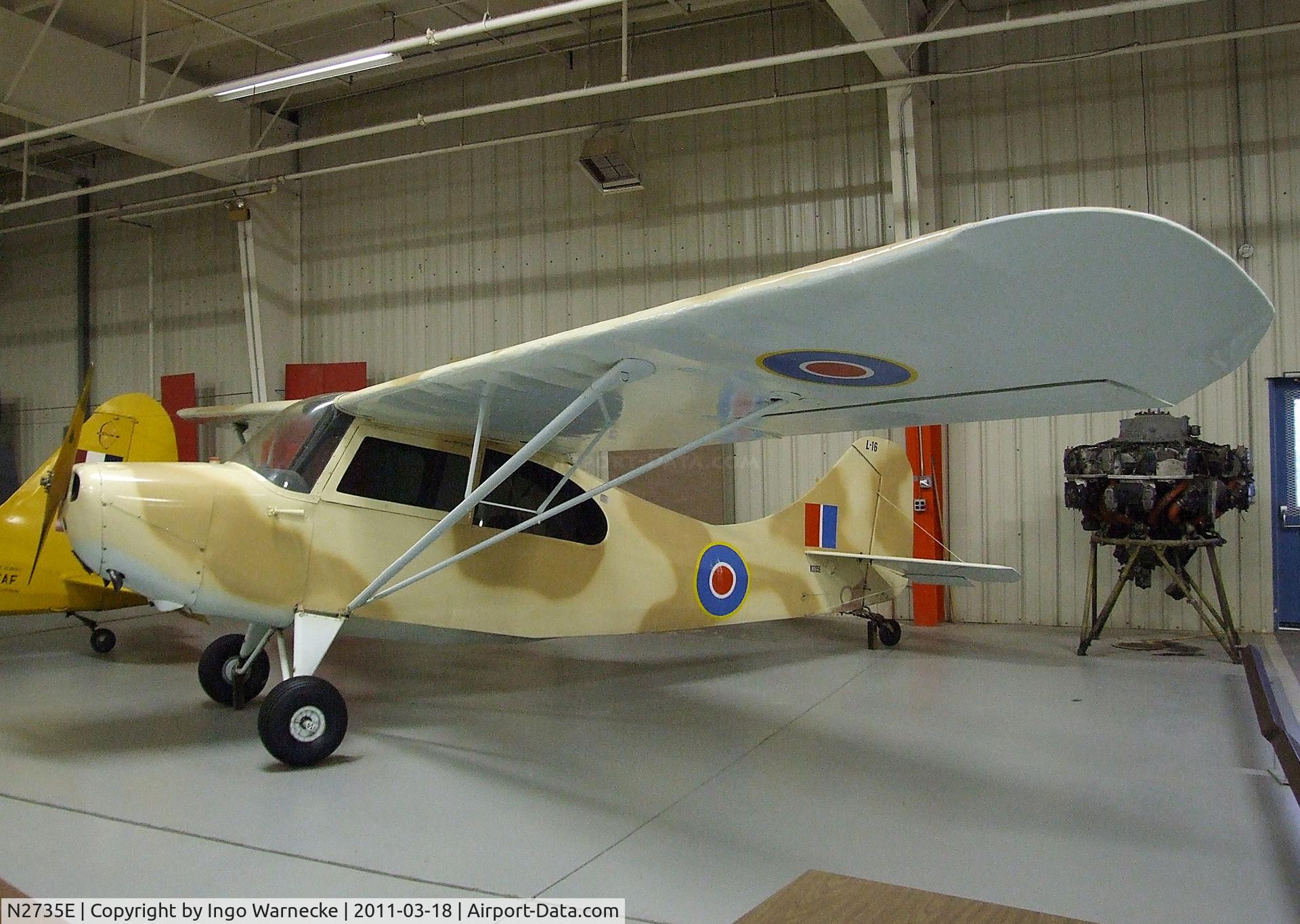 N2735E, 1946 Aeronca 7AC Champion C/N 7AC-6316, Aeronca 7AC at the Mid-America Air Museum, Liberal KS