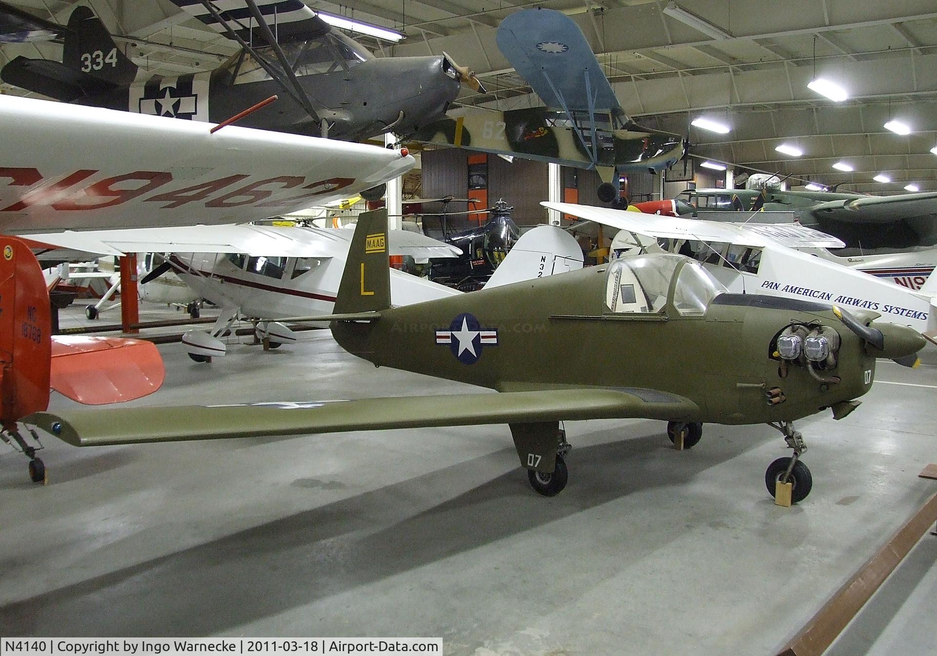 N4140, 1954 Mooney M-18C C/N 307, Mooney M.18C Mite at the Mid-America Air Museum, Liberal KS