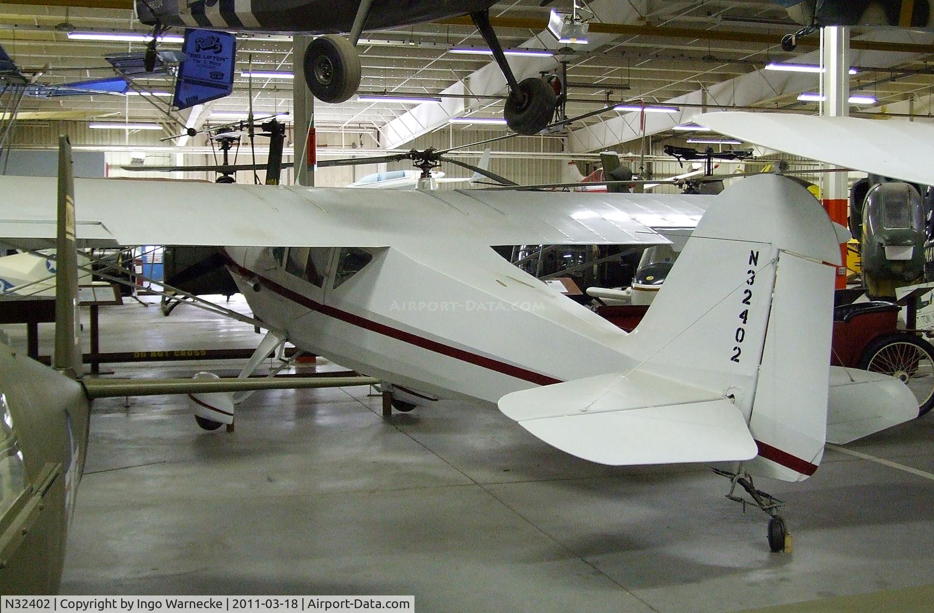 N32402, 1940 Rearwin 175 Skyranger C/N 1528, Rearwin 175 Skyranger at the Mid-America Air Museum, Liberal KS