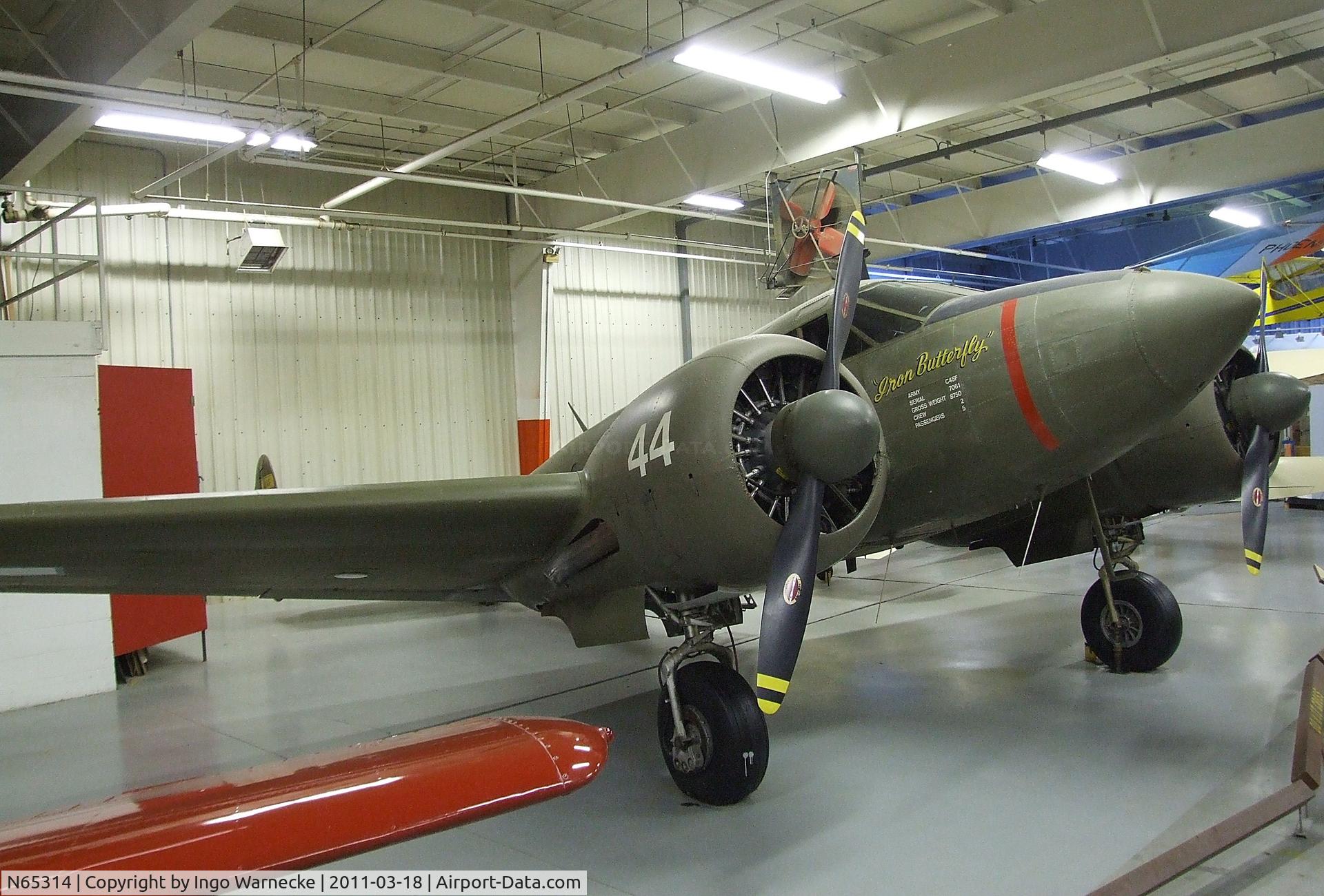 N65314, 1944 Beech C18S C/N 7061, Beechcraft C18S Twin Beech at the Mid-America Air Museum, Liberal KS
