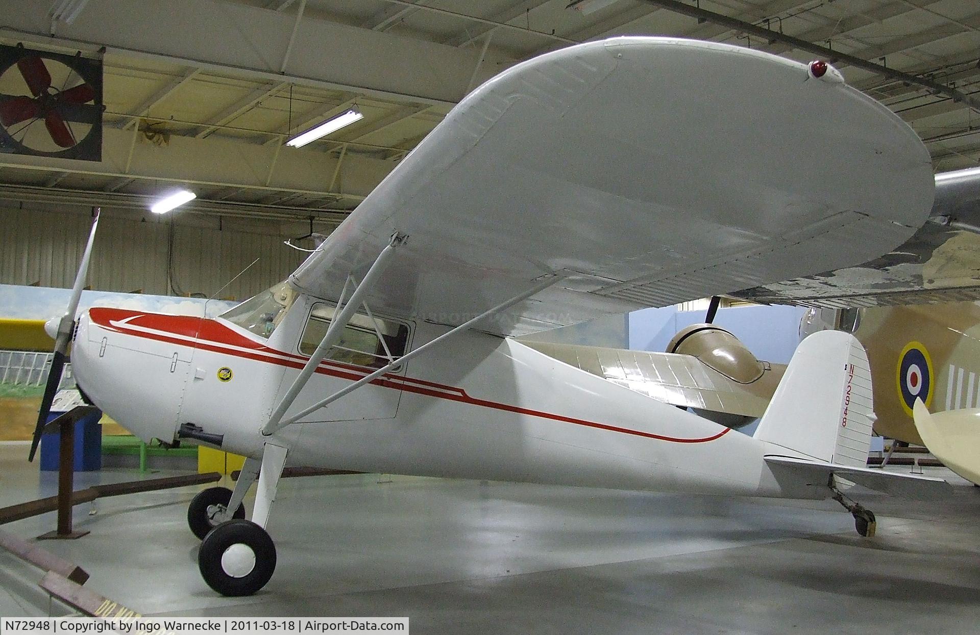 N72948, 1946 Cessna 120 C/N 10146, Cessna 120 at the Mid-America Air Museum, Liberal KS