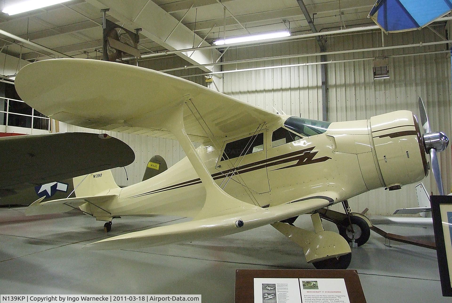 N139KP, 1939 Beech F17D Staggerwing C/N 257, Beechcraft F17D Staggerwing at the Mid-America Air Museum, Liberal KS