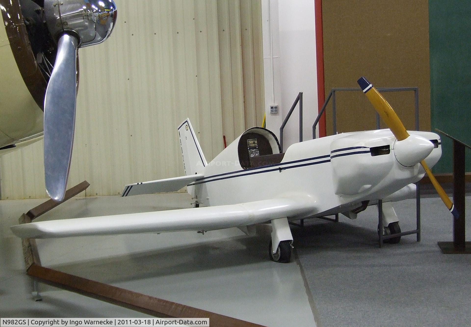 N982GS, 1982 Rand Robinson KR 1 C/N 1982-1, Rand-Robinson (G. Swanson) KR-1 at the Mid-America Air Museum, Liberal KS