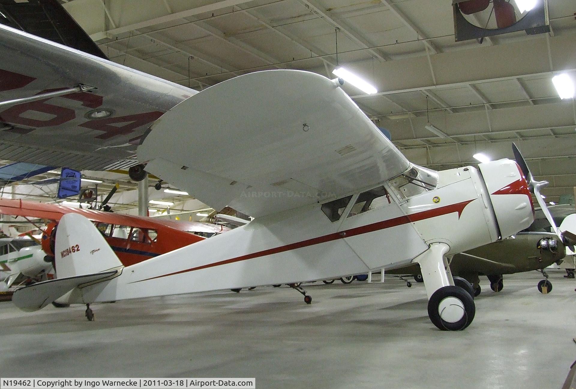 N19462, 1938 Cessna C-145 Airmaster C/N 414, Cessna C-145 Airmaster at the Mid-America Air Museum, Liberal KS