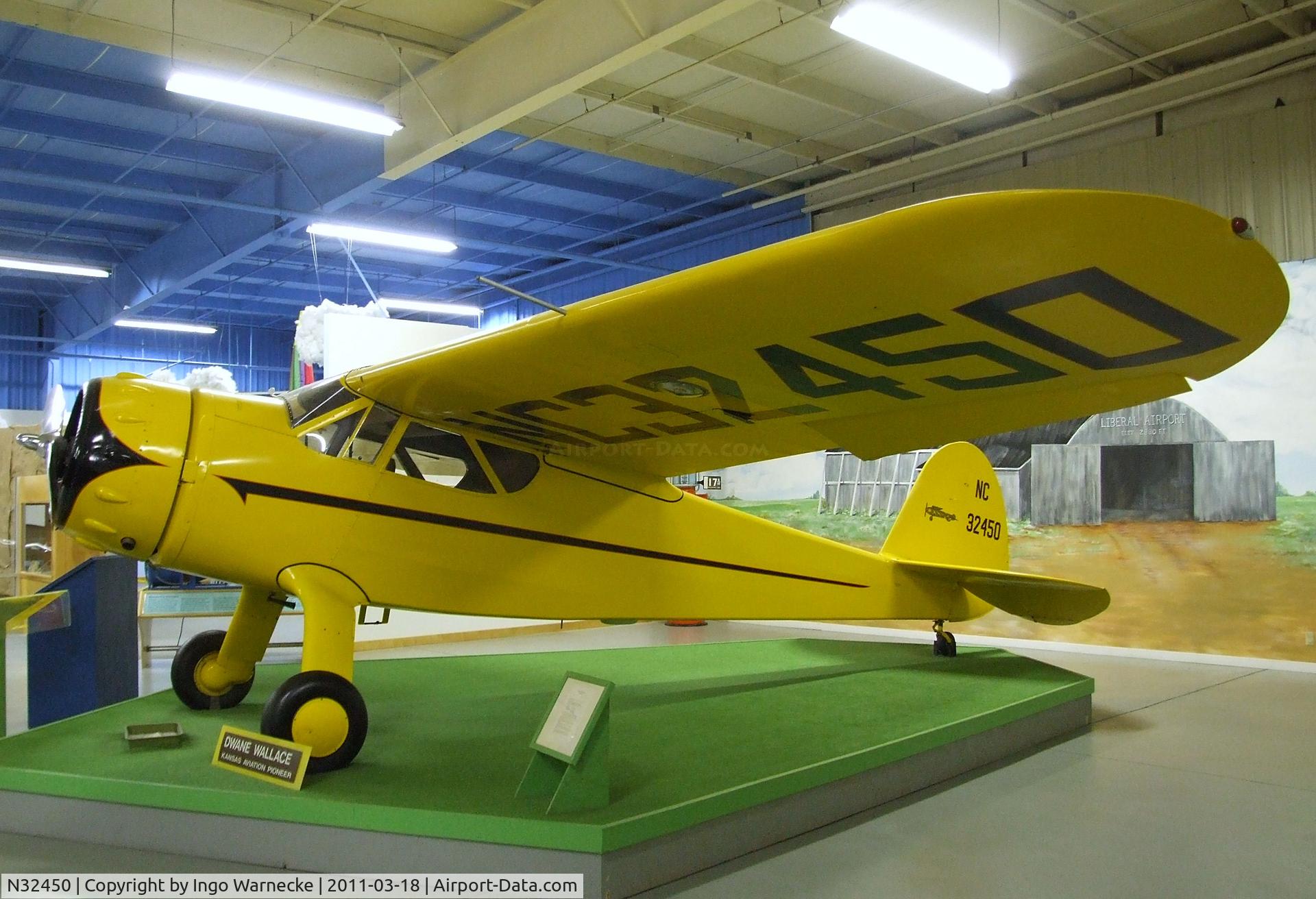 N32450, 1941 Cessna C-165 Airmaster C/N 583, Cessna C-165 Airmaster at the Mid-America Air Museum, Liberal KS