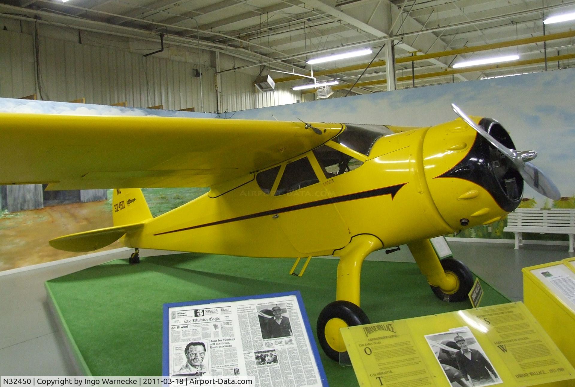 N32450, 1941 Cessna C-165 Airmaster C/N 583, Cessna C-165 Airmaster at the Mid-America Air Museum, Liberal KS