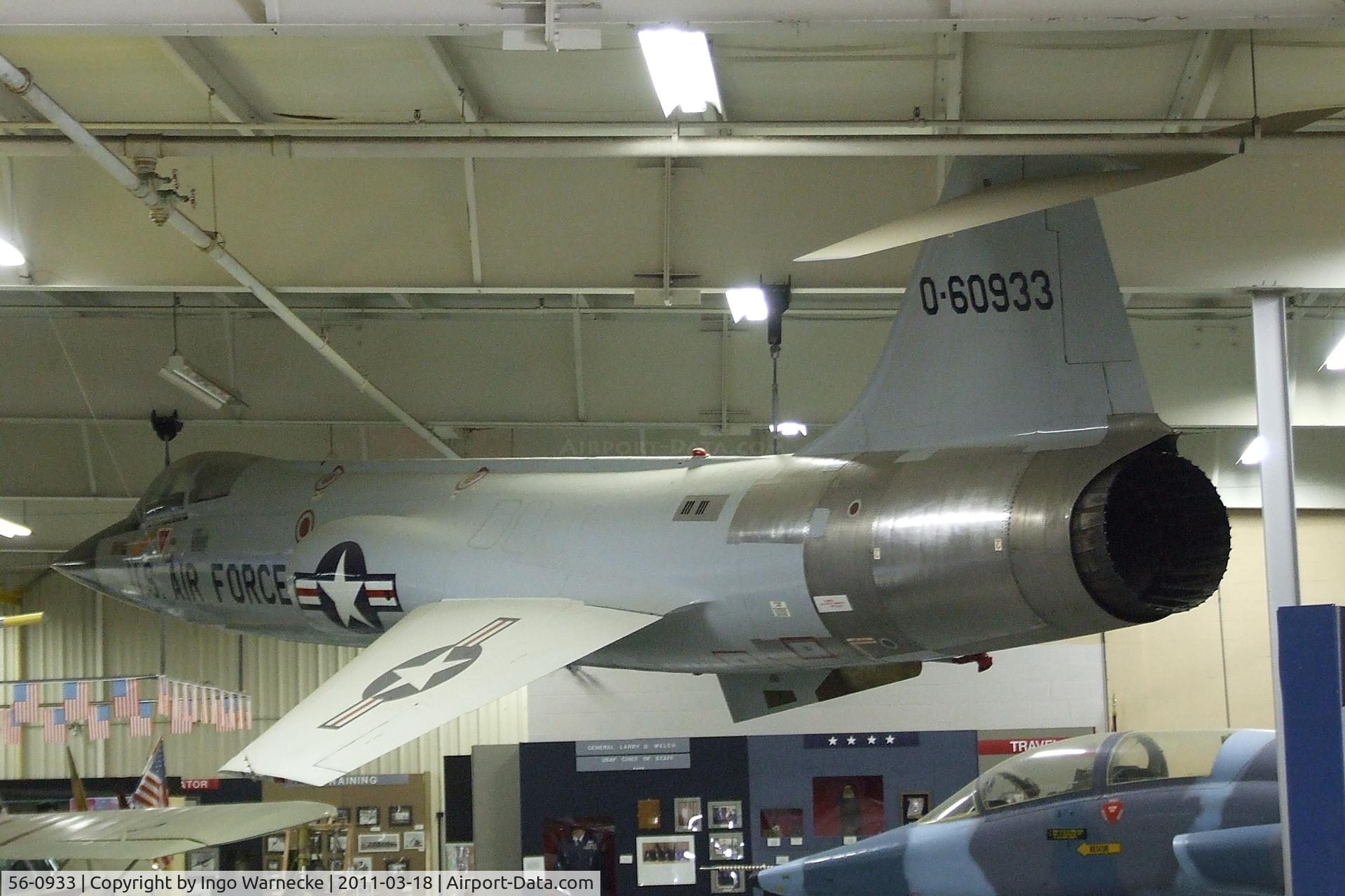 56-0933, Lockheed F-104C Starfighter C/N 383-1221, Lockheed F-104C Starfighter at the Mid-America Air Museum, Liberal KS