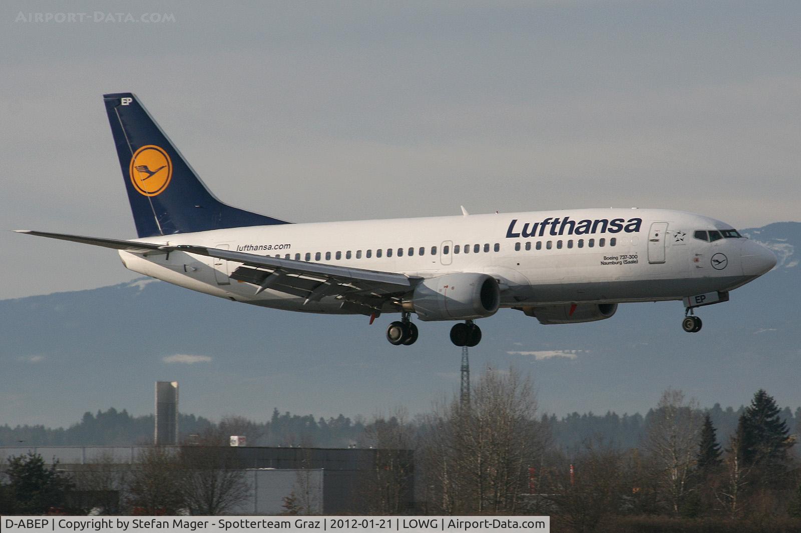 D-ABEP, 1992 Boeing 737-330 C/N 26430, Lufthansa B737-300 @GRZ