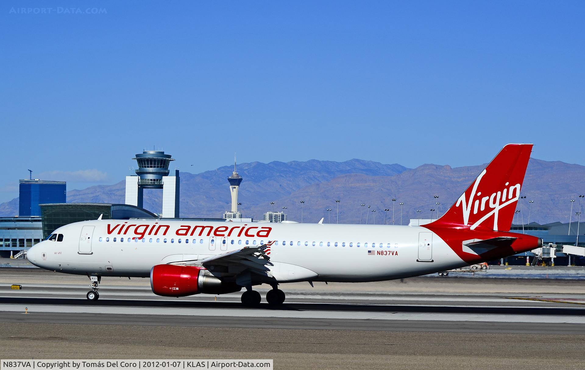 N837VA, 2010 Airbus A320-214 C/N 4558, N837VA Virgin America Airbus A320-214 C/N 4558 
