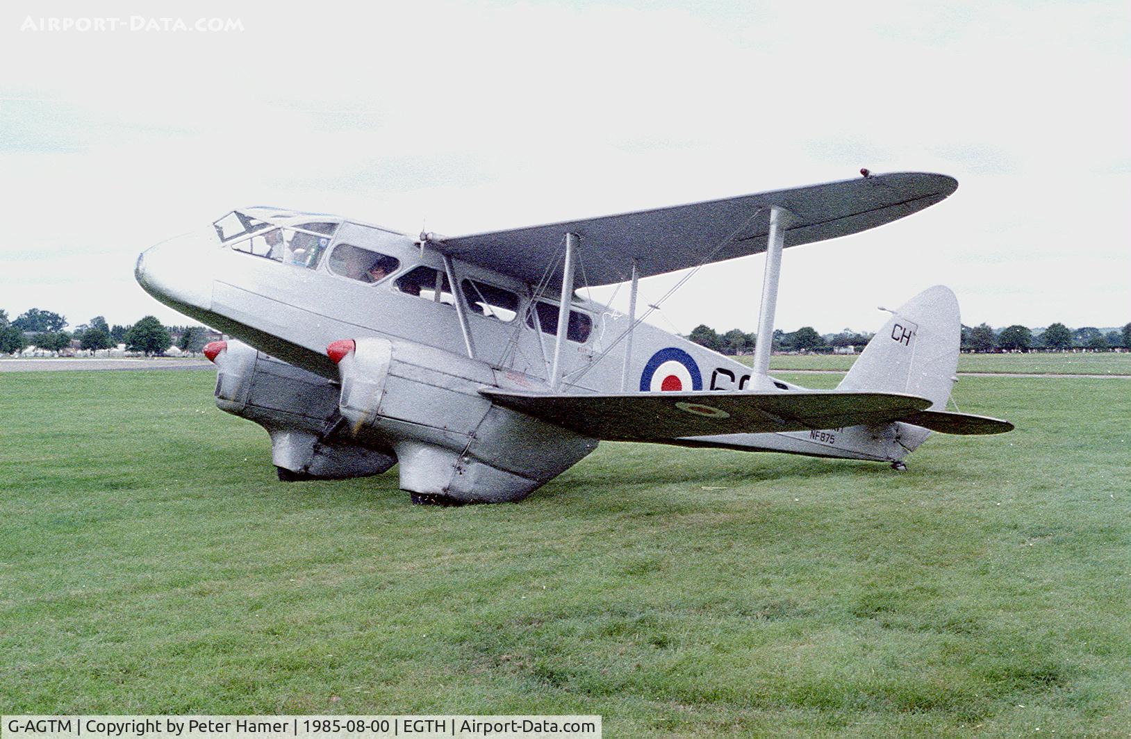 G-AGTM, 1944 De Havilland DH-89A Dominie/Dragon Rapide C/N 6746, Hatfield 1985