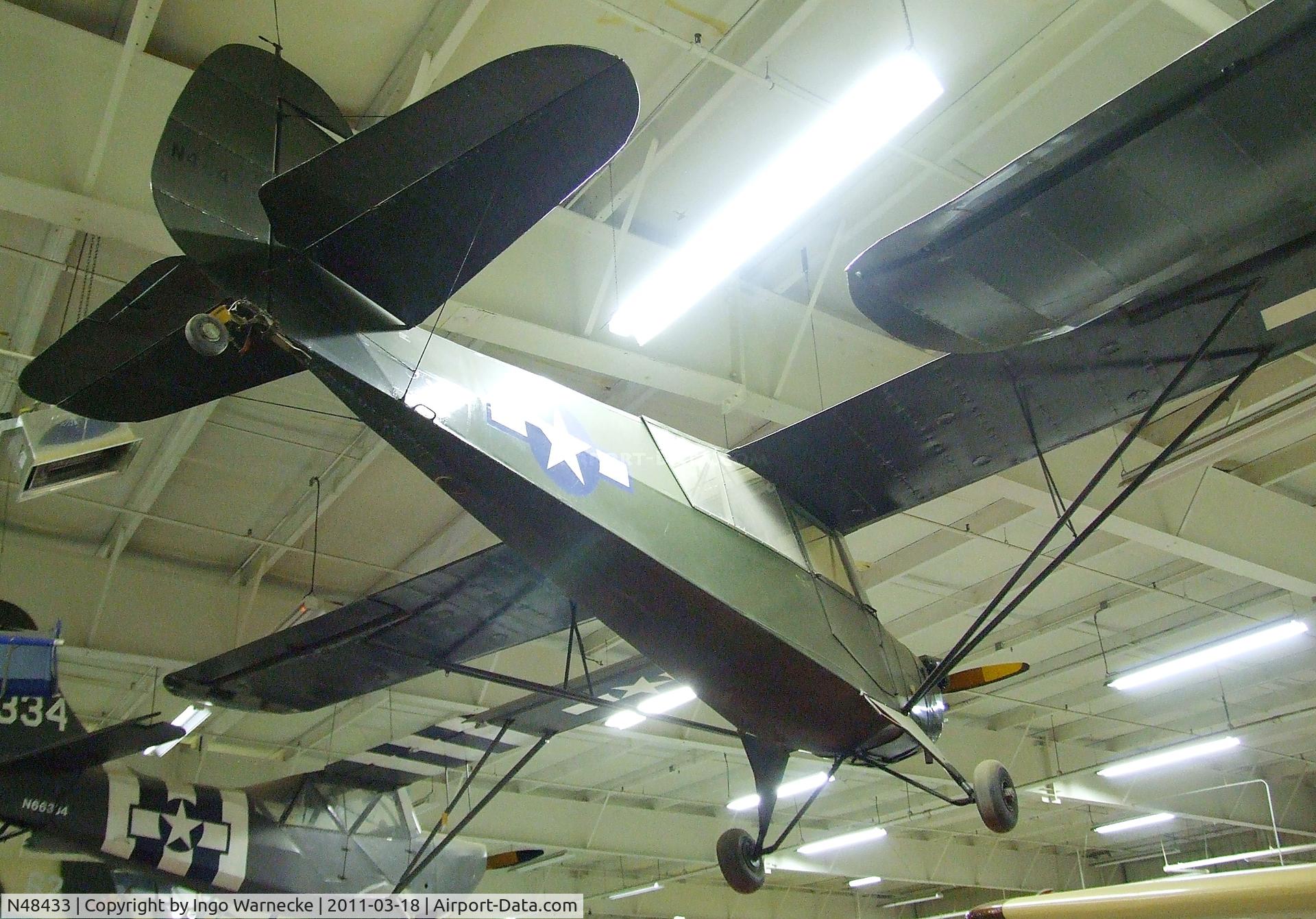 N48433, 1943 Aeronca 0-58B Grasshopper C/N 058B-9943, Aeronca 0-58B / L-3B at the Mid-America Air Museum, Liberal KS
