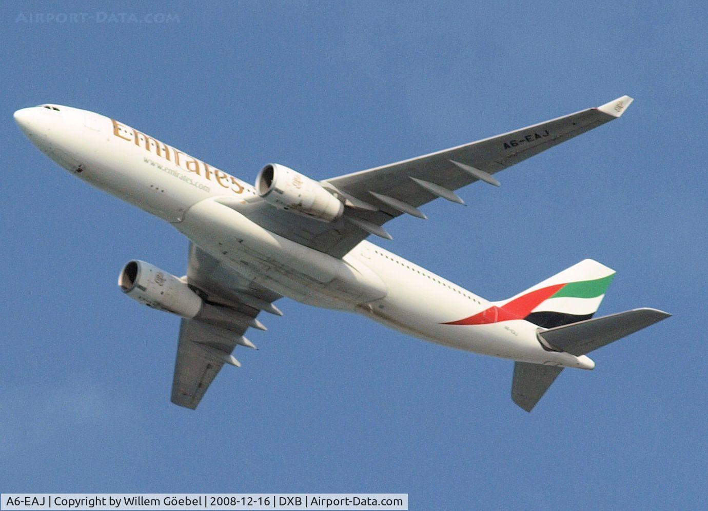 A6-EAJ, 2002 Airbus A330-243 C/N 451, Take off from Dubai airport