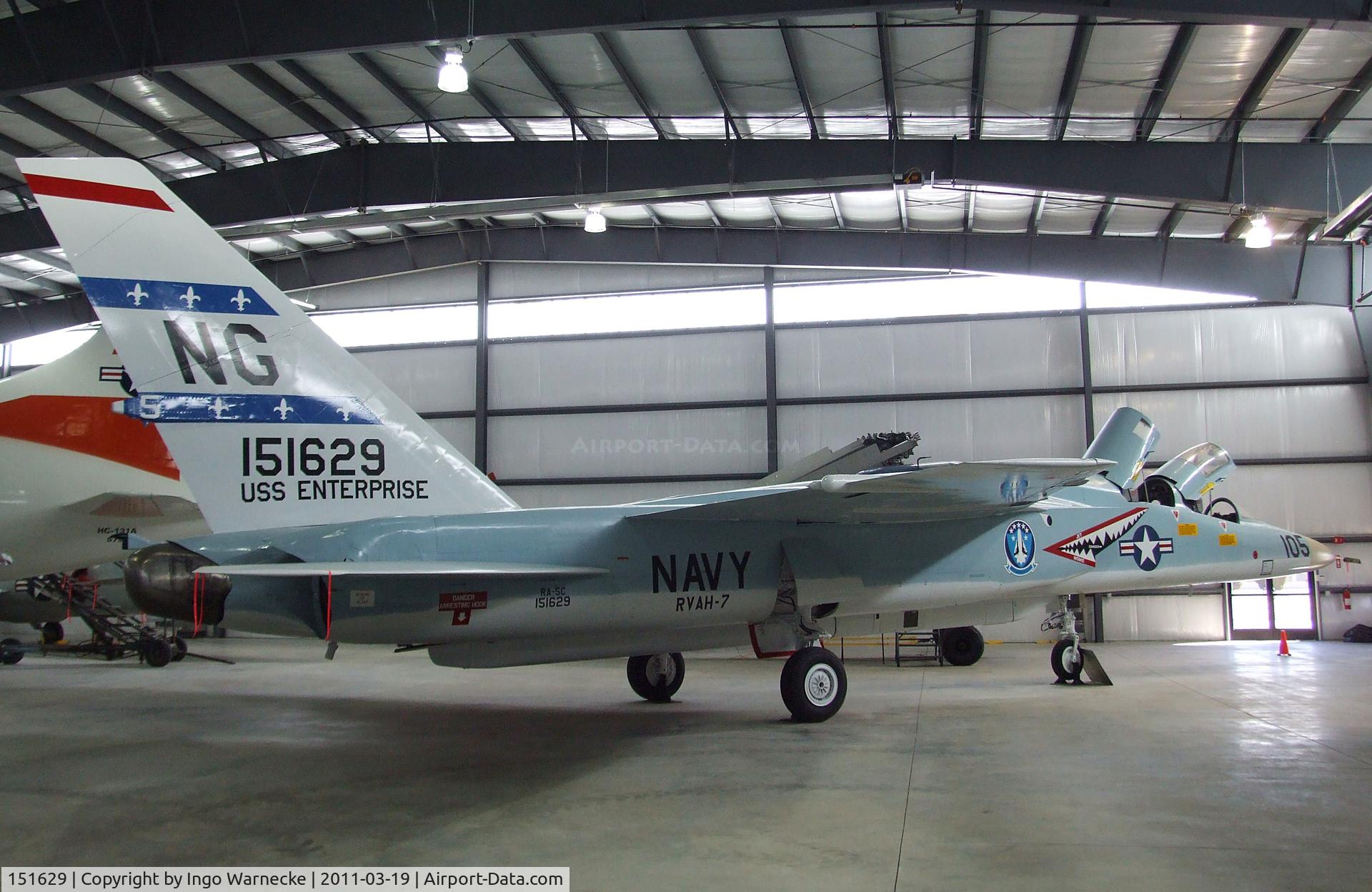 151629, North American RA-5C Vigilante C/N NA283-35, North American RA-5C Vigilante at the Pueblo Weisbrod Aircraft Museum, Pueblo CO