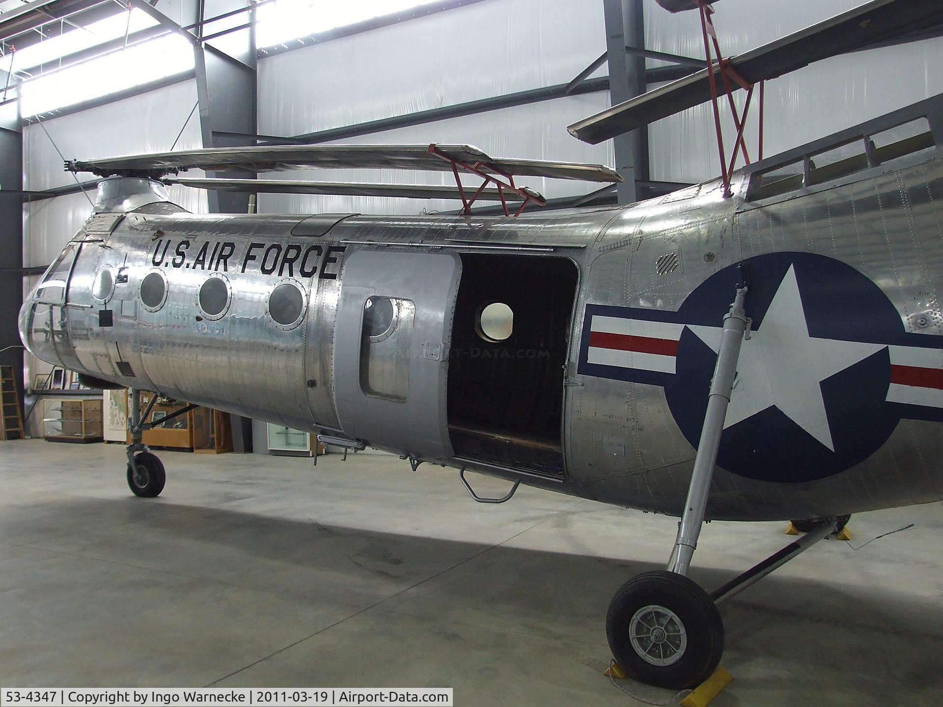 53-4347, 1953 Piasecki CH-21B Workhorse C/N B.97, Piasecki CH-21B Shawnee at the Pueblo Weisbrod Aircraft Museum, Pueblo CO