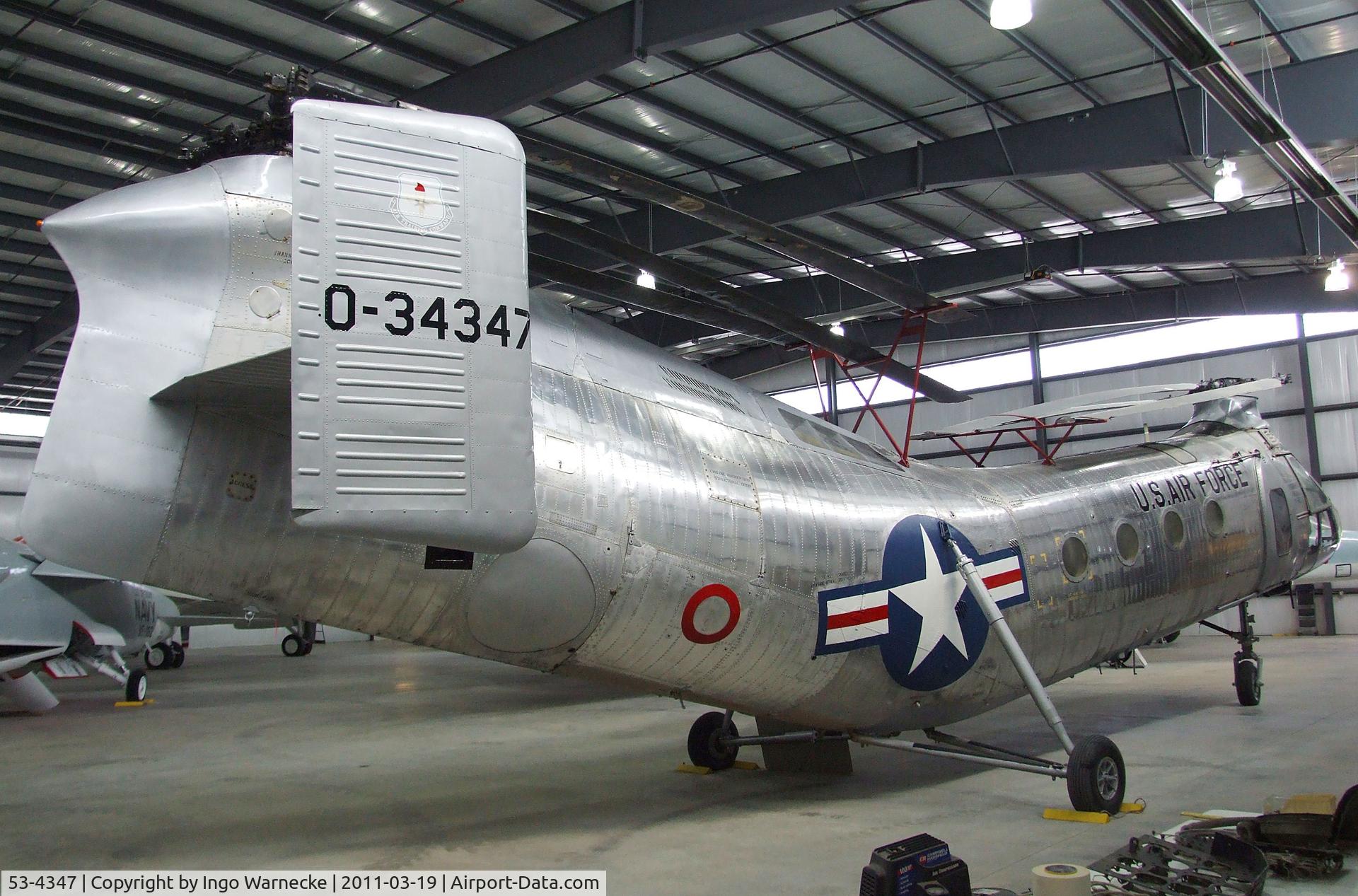 53-4347, 1953 Piasecki CH-21B Workhorse C/N B.97, Piasecki CH-21B Shawnee at the Pueblo Weisbrod Aircraft Museum, Pueblo CO