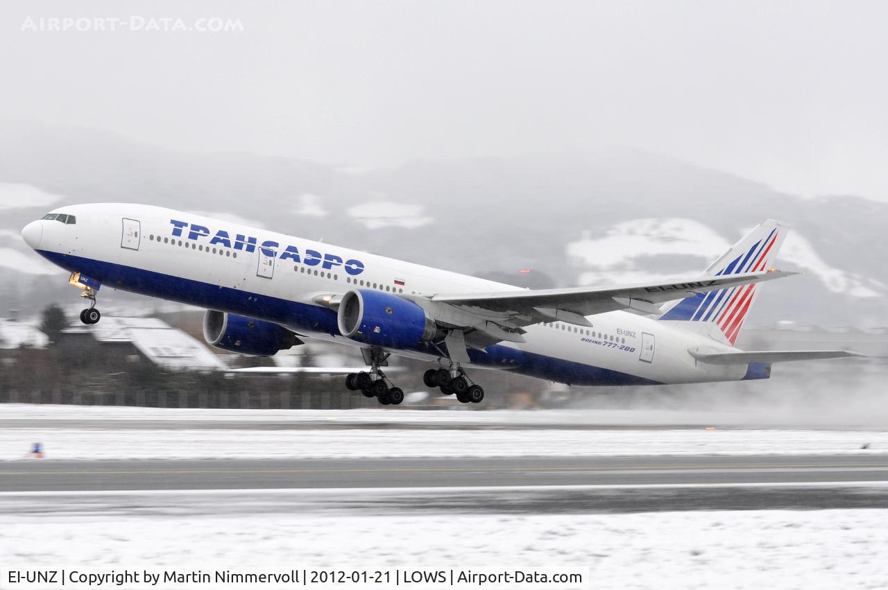 EI-UNZ, 1995 Boeing 777-222 C/N 26925, Transaero Airlines
