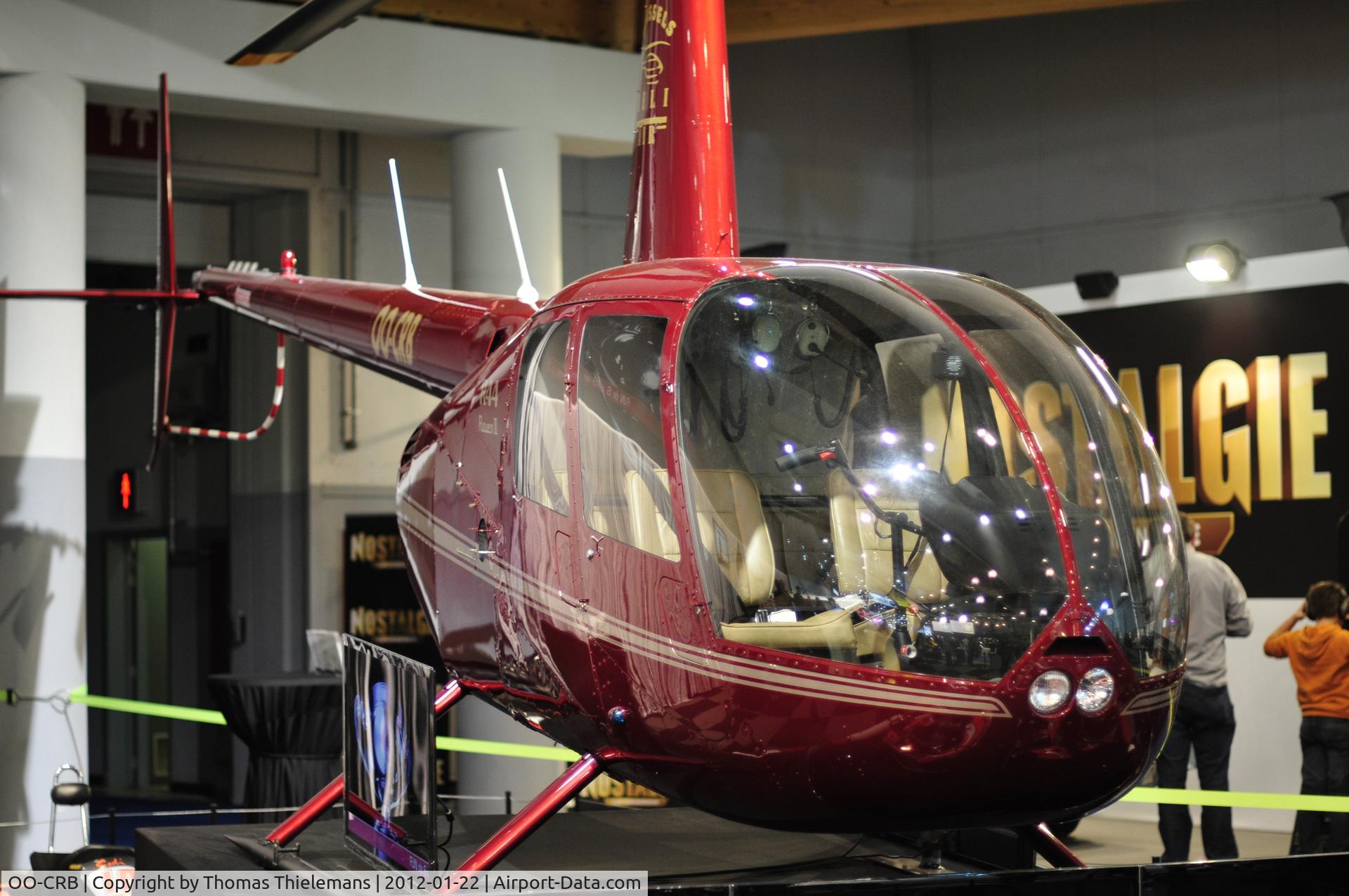 OO-CRB, 2007 Robinson R44 Raven II C/N 11870, Moto Show Brussels 2012