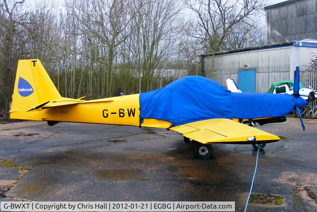 G-BWXT, 1997 Slingsby T-67M-260 Firefly C/N 2254, ex Babcock Defence Services T-67 in storage at Leicester