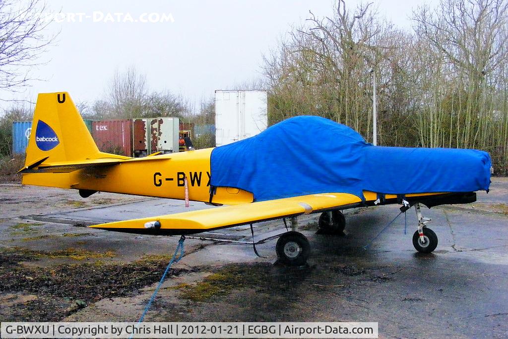 G-BWXU, 1997 Slingsby T-67M-260 Firefly C/N 2255, ex Babcock Defence Services T-67 in storage at Leicester