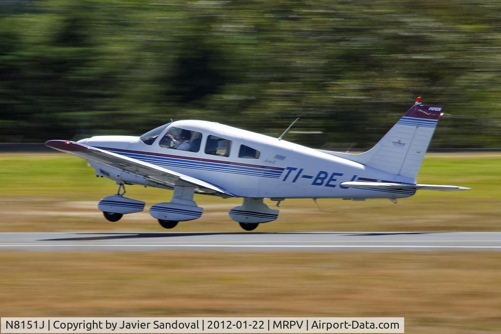 N8151J, 1980 Piper PA-28-181 C/N 28-8090234, Now leased to CPEA Flight School in Costa Rica, with registration TI-BEJ.