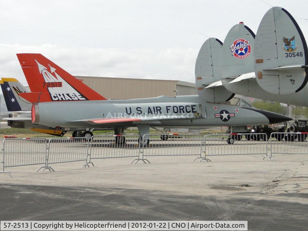 57-2513, 1957 Convair F-106B Delta Dart C/N 8-27-07, Moved outside Yank's Museum hanger and parked next to the EC-121T for display