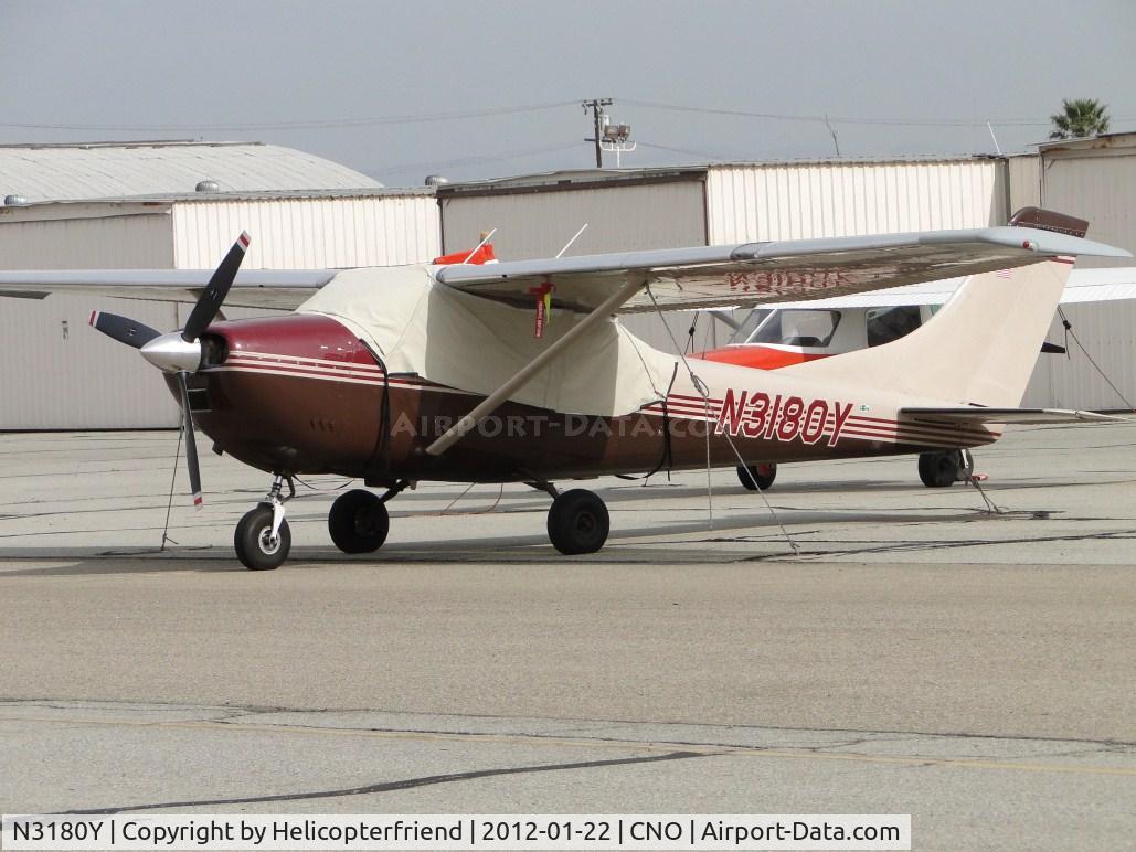 N3180Y, 1962 Cessna 182E Skylane C/N 18254180, Covered up, tied down and parked