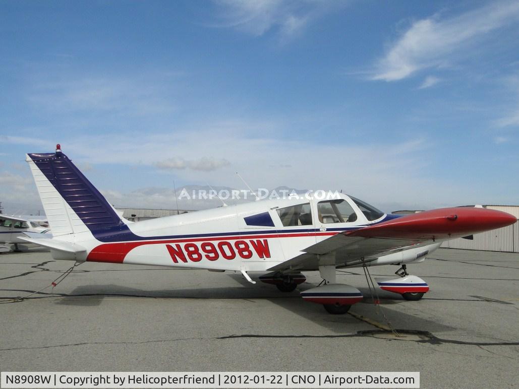 N8908W, 1964 Piper PA-28-235 Cherokee C/N 28-10475, Tied down and parked