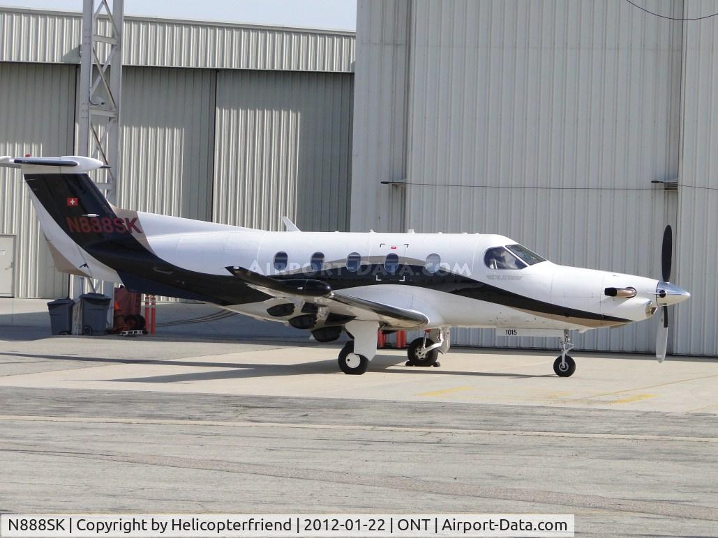 N888SK, 2008 Pilatus PC-12/47E C/N 1015, Parked on the southside