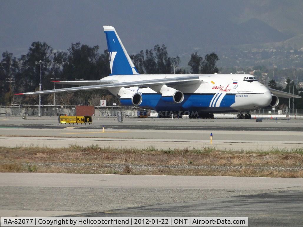RA-82077, 1995 Antonov An-124-100 Ruslan C/N 9773054459151/0709, Parked on the northside waiting for load