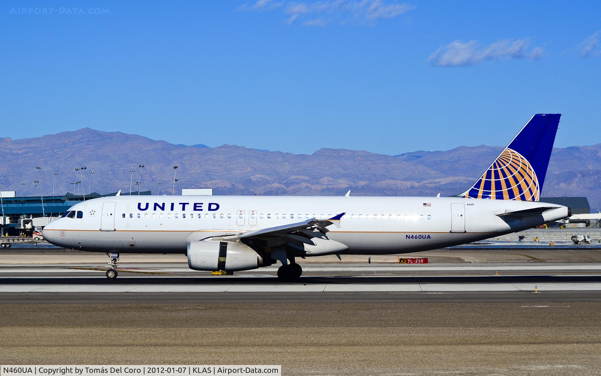 N460UA, 2000 Airbus A320-232 C/N 1248, N460UA United Airlines 2000 Airbus A320-232 C/N 1248 @ McCarran International Airport.

 
- USA - Nevada, January 7, 2012
Photo: Tomás Del Coro