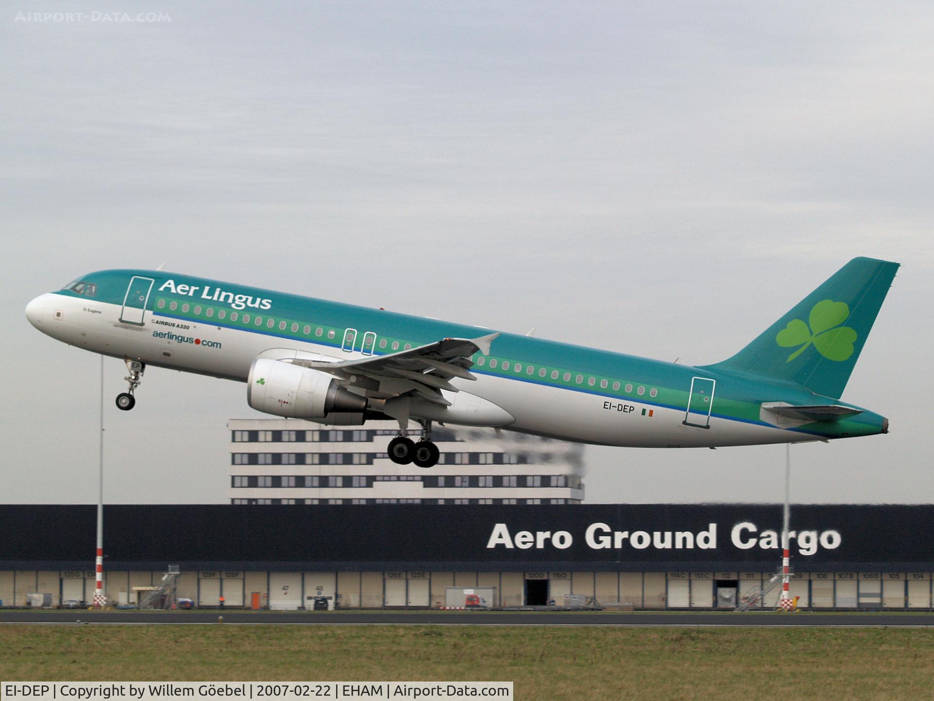 EI-DEP, 2005 Airbus A320-214 C/N 2542, Take of from runway 24 of Amsterdam Airport