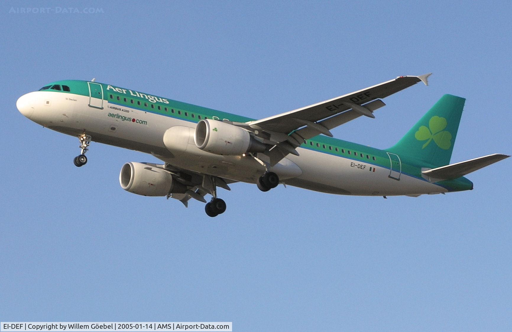 EI-DEF, 2004 Airbus A320-214 C/N 2256, Landing on runway C18 of Amsterdam Airport