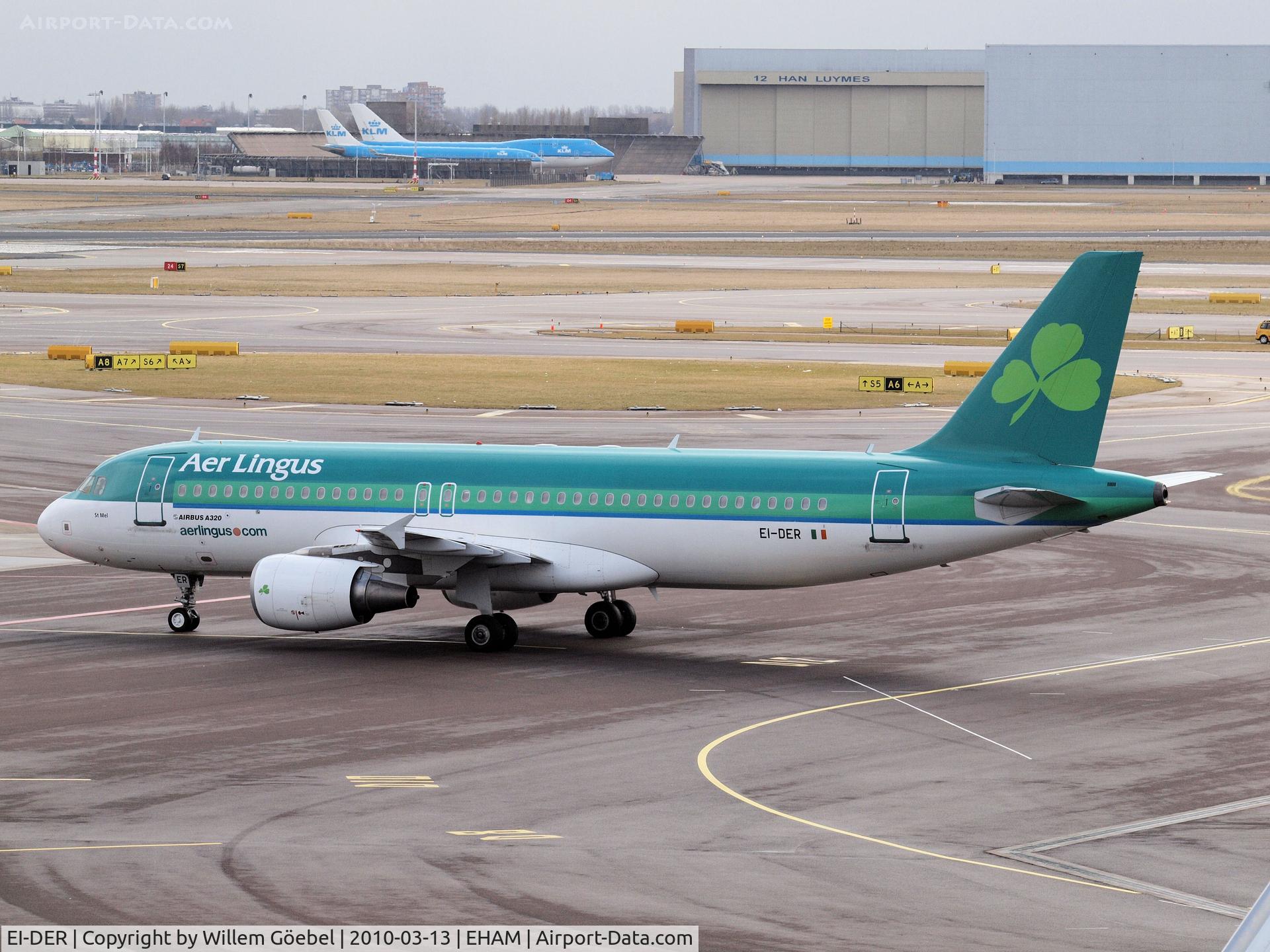 EI-DER, 2005 Airbus A320-214 C/N 2583, Taxi to the gate of Amsterdam Airport