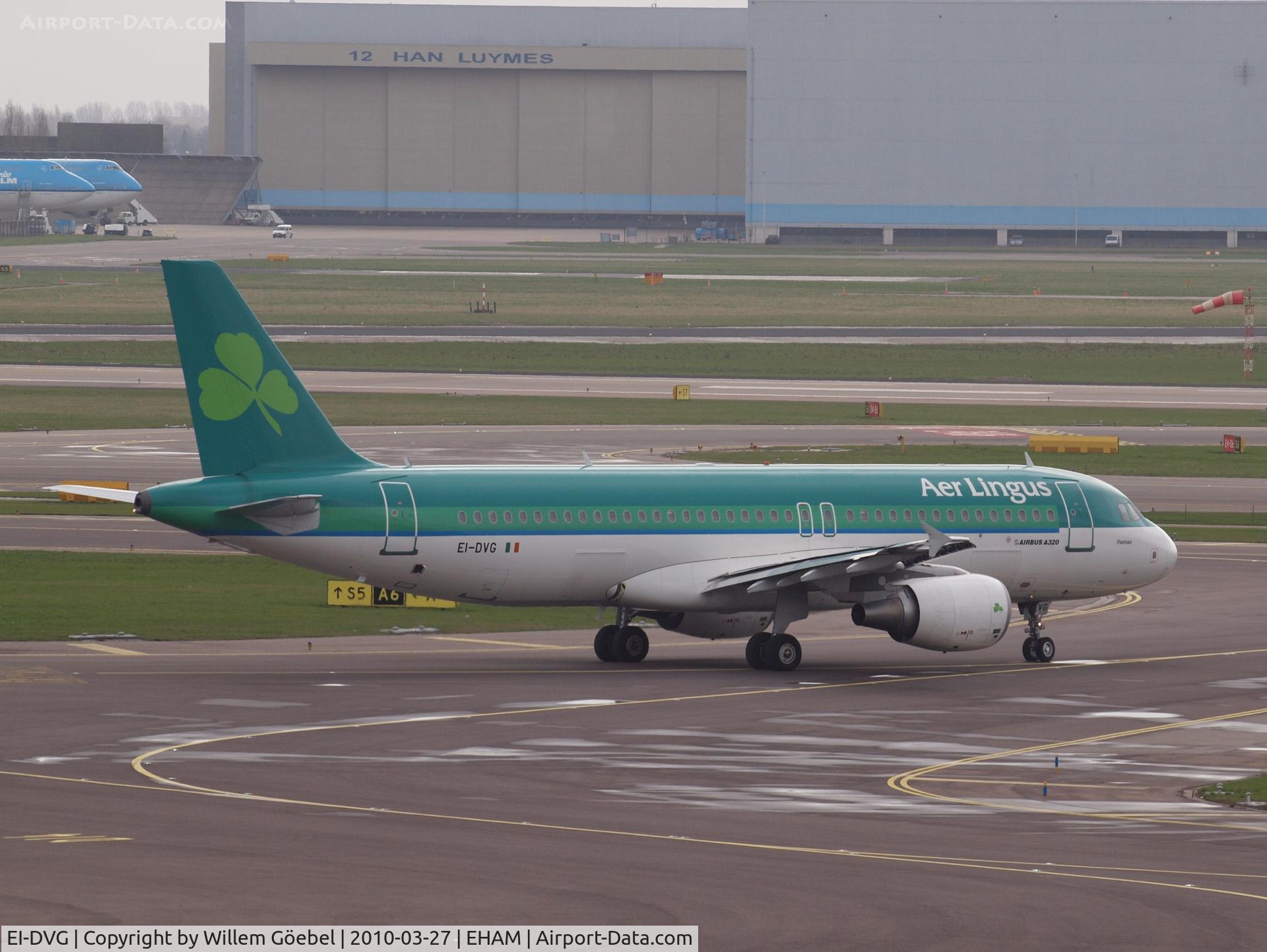 EI-DVG, 2007 Airbus A320-214 C/N 3318, Taxi to the runway 24 of Amsterdam Airport