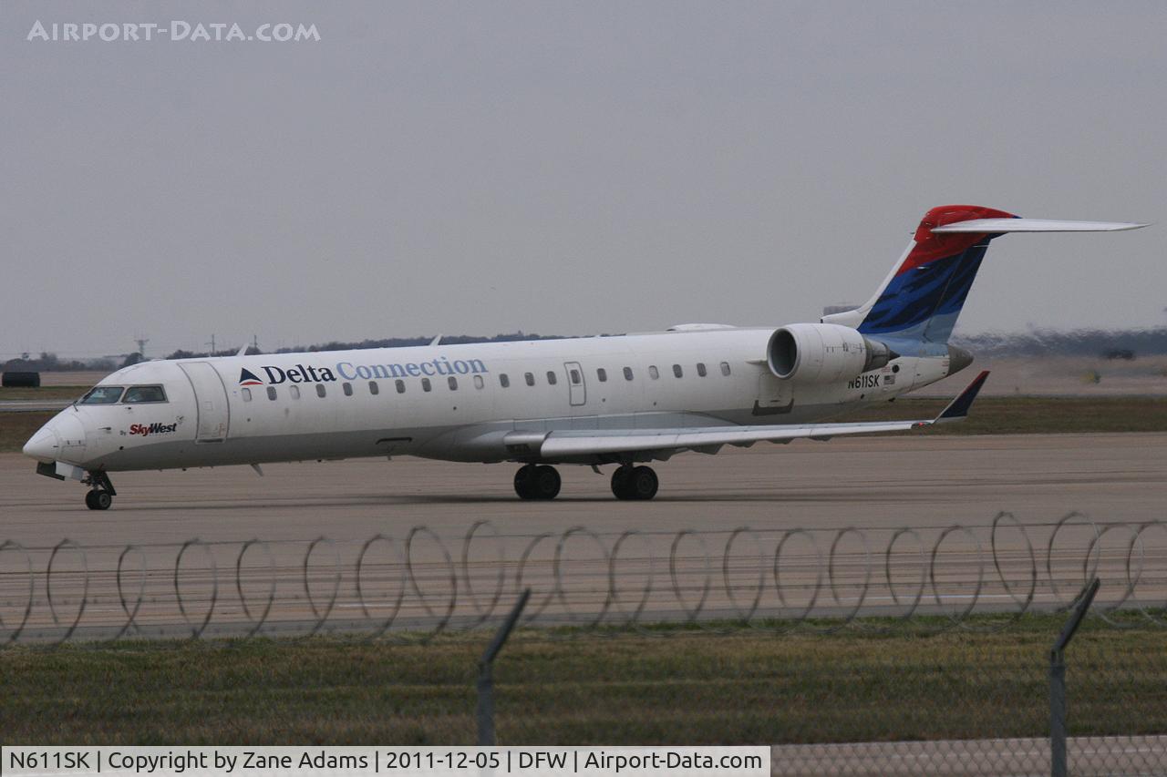 N611SK, 2002 Bombardier CRJ-701 (CL-600-2C10) Regional Jet C/N 10035, Delta Connection  at DFW airport