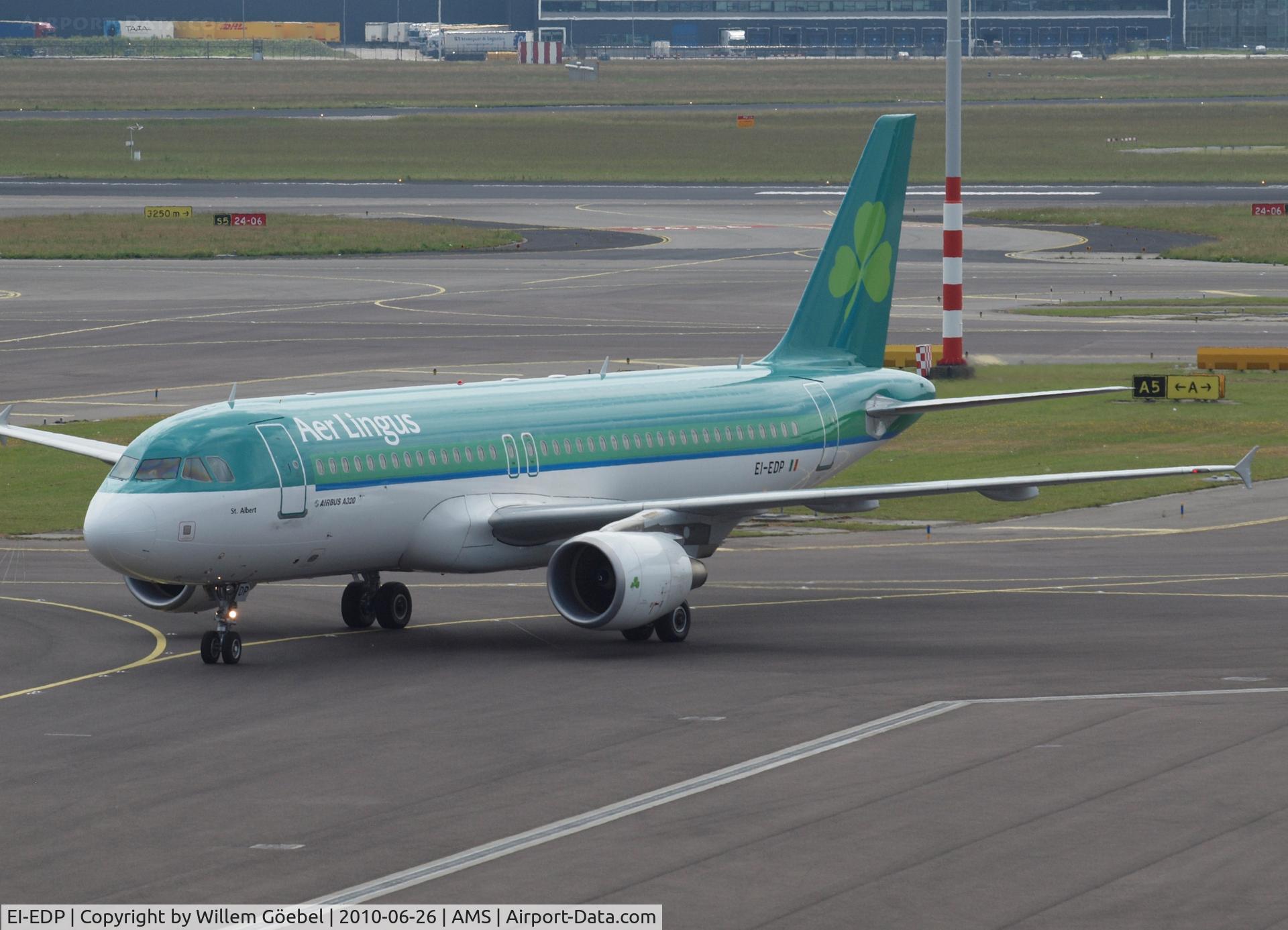 EI-EDP, 2009 Airbus A320-216 C/N 3781, Taxi to the gate of Amsterdam Airport