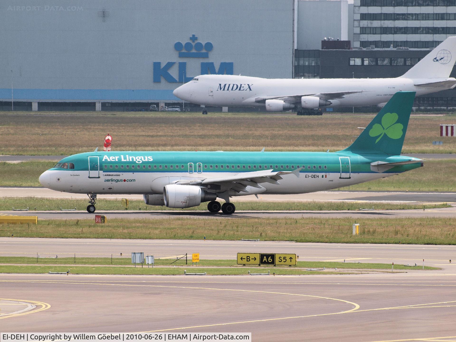 EI-DEH, 2004 Airbus A320-214 C/N 2294, Taxi to the gate of Amsterdam Airport