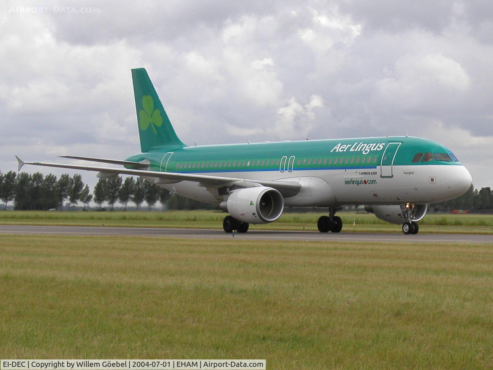 EI-DEC, 2004 Airbus A320-214 C/N 2217, Taxi to the gate of Amsterdam Airport