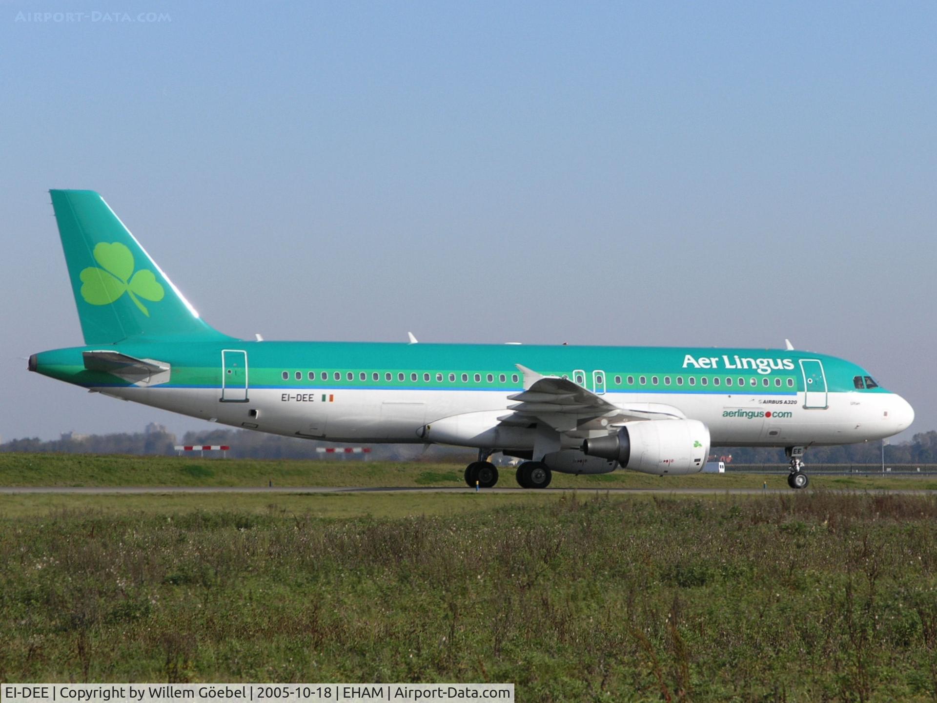 EI-DEE, 2004 Airbus A320-214 C/N 2250, Taxi to the gate of Amsterdam Airport