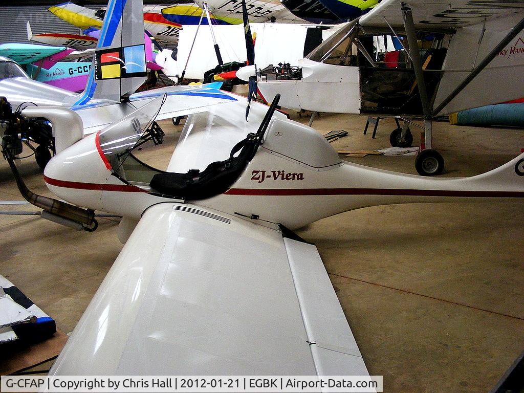 G-CFAP, 2008 Interplane ZJ-Viera C/N A5/08M, inside the Flylight Airsports hangar