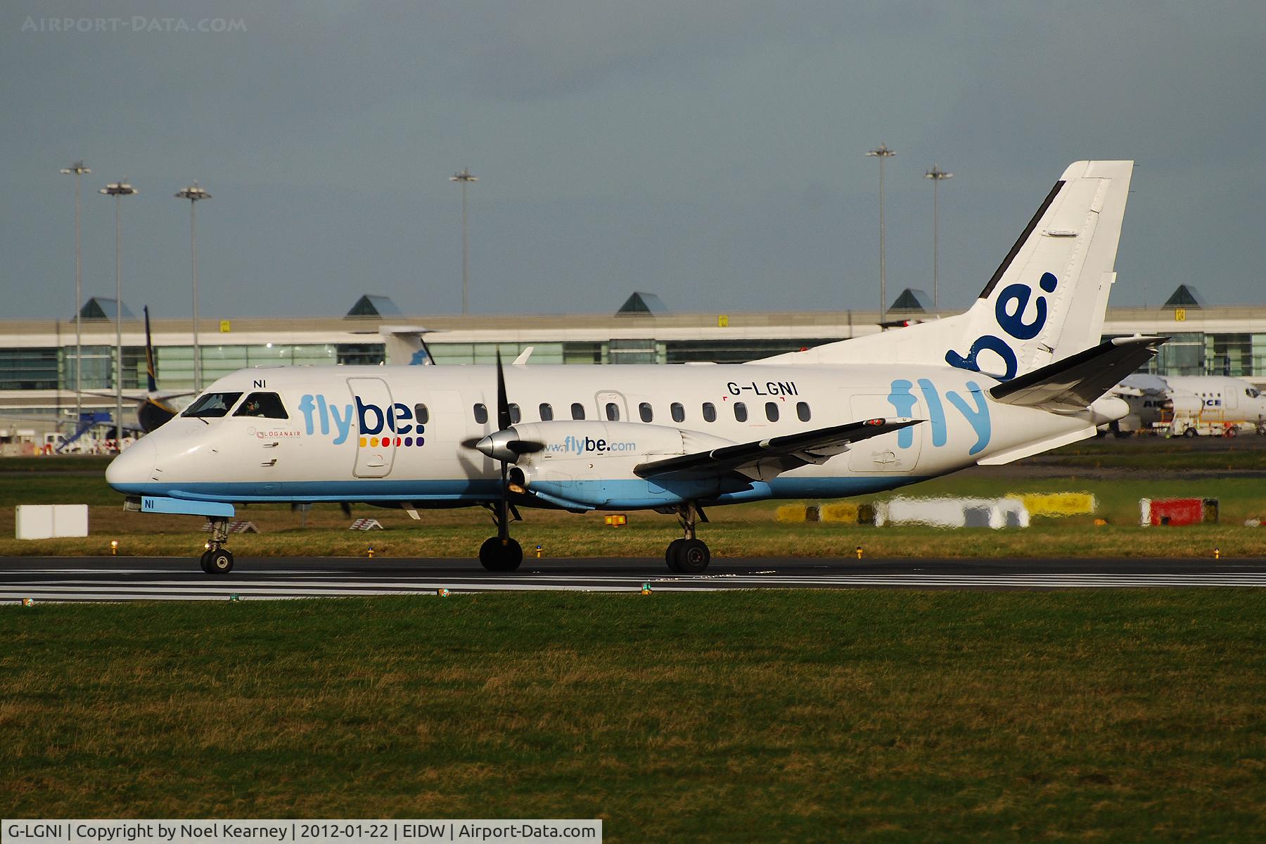G-LGNI, 1989 Saab 340B C/N 340B-160, Departing from EIDW, bound for Donegal.