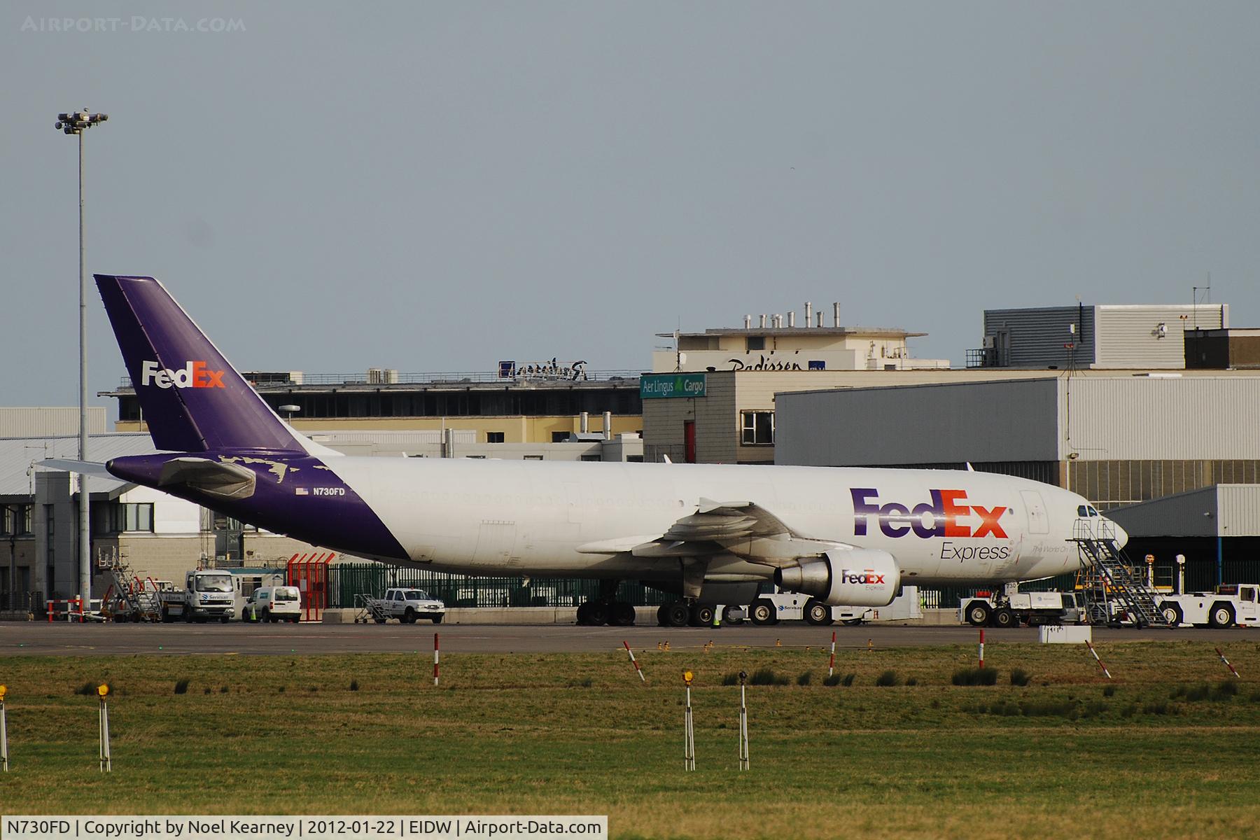 N730FD, 1992 Airbus A300B4-622R C/N 659, Resting during the day and in need of a coat of paint.