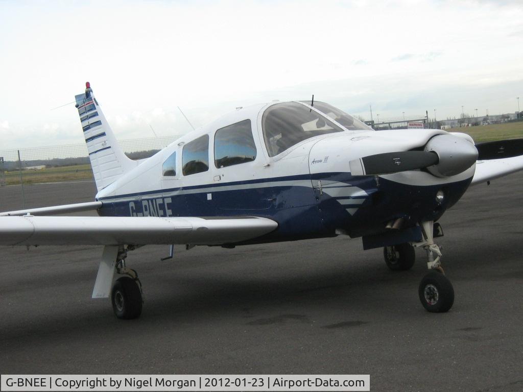 G-BNEE, 1978 Piper PA-28R-201 Cherokee Arrow III C/N 28R-7837084, At Coventry Airport, 23 January 2012