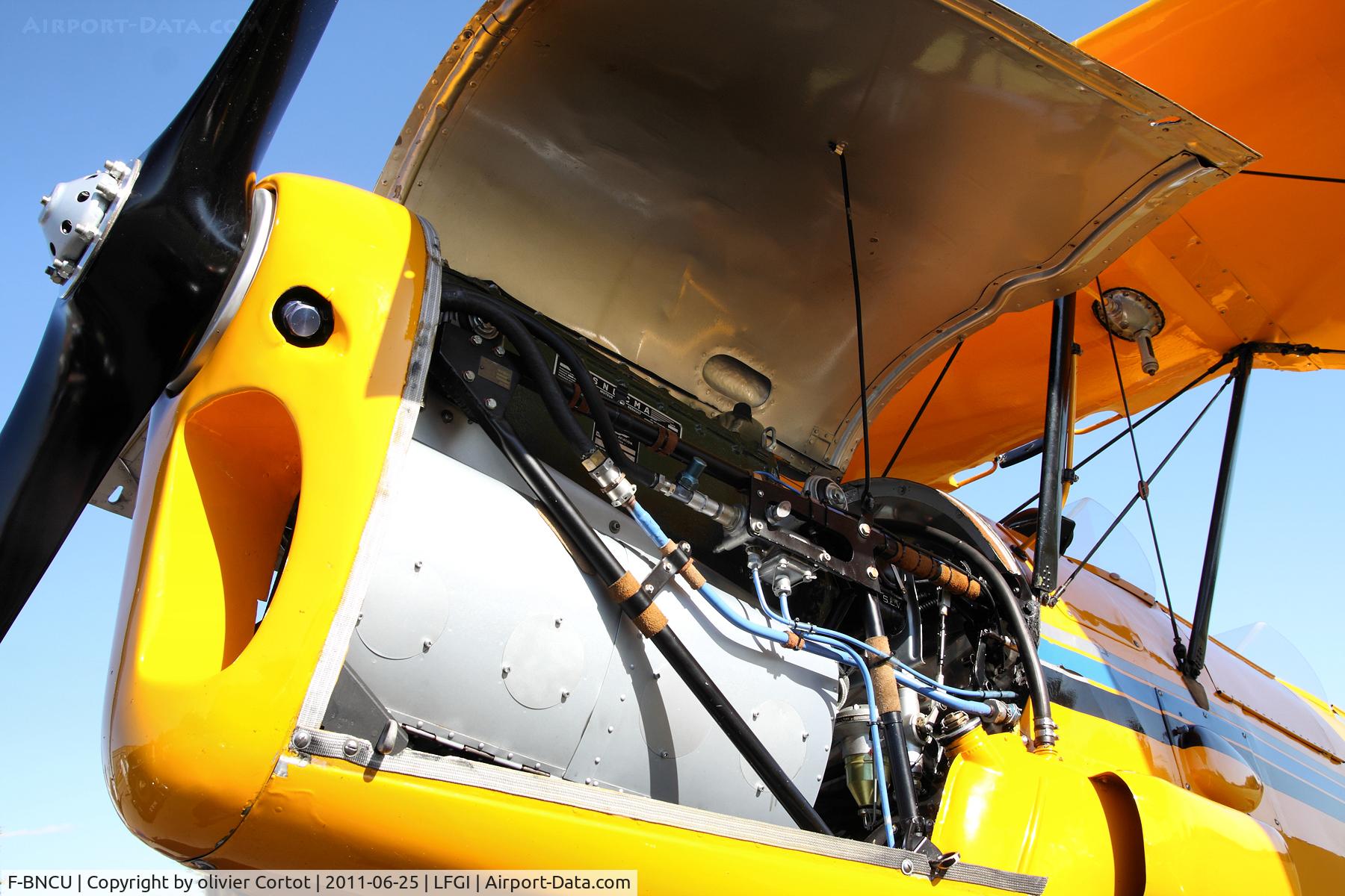 F-BNCU, Stampe-Vertongen SV-4A C/N 447, close-up shot of the engine