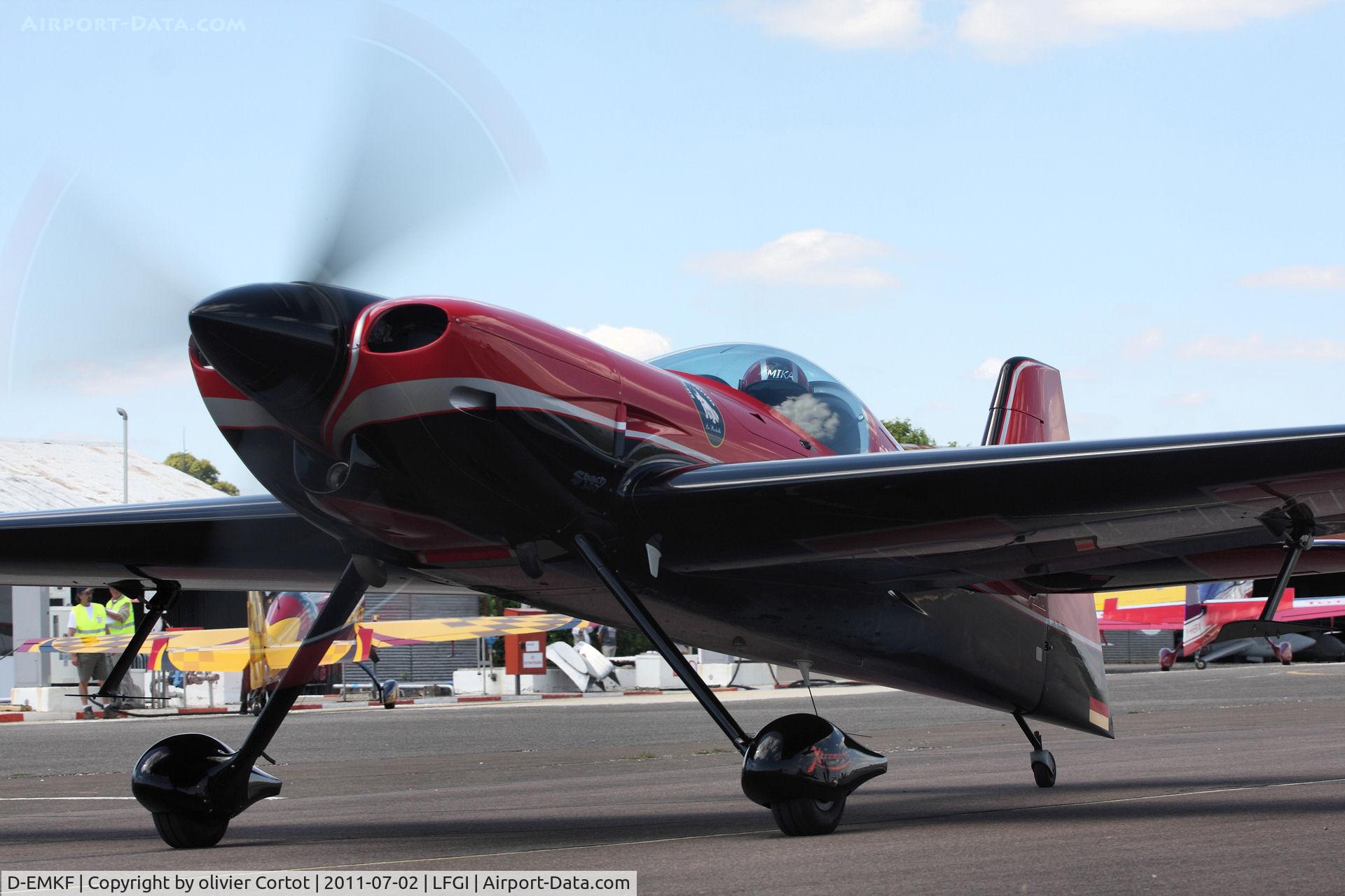 D-EMKF, 2008 XtremeAir XA-41 Sbach 300 C/N 003, about to perform during the french acrobatics championship