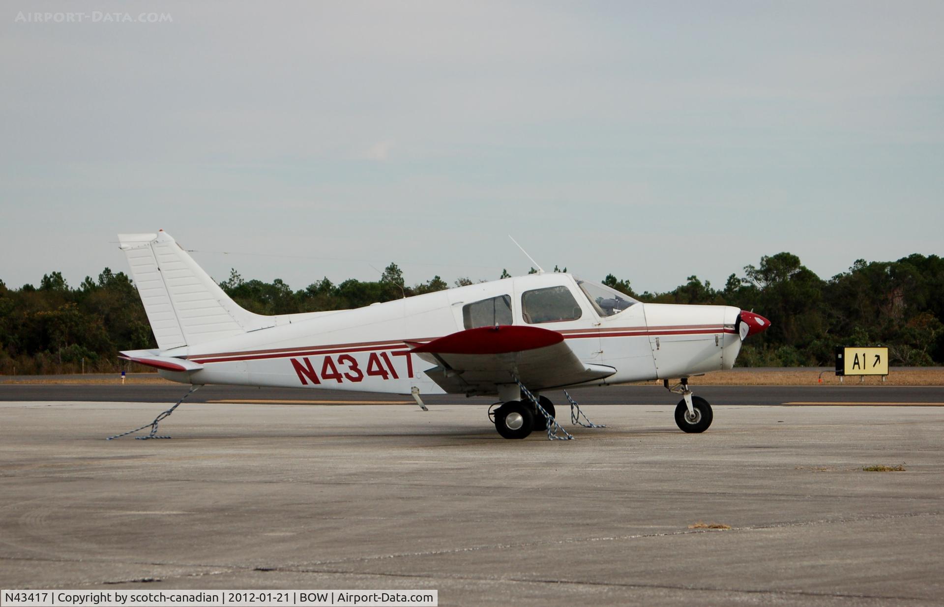 N43417, 1974 Piper PA-28-140 C/N 28-7425264, 1974 Piper PA-28-140 N43417 at Bartow Municipal Airport, Bartow, FL