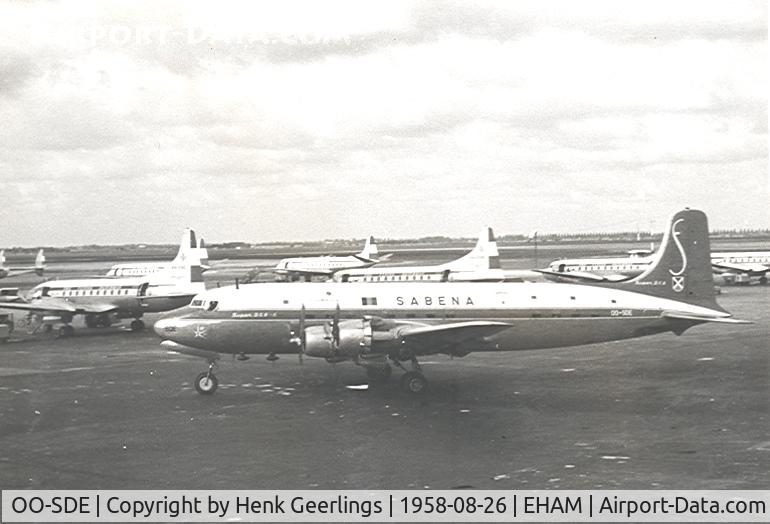 OO-SDE, 1950 Douglas DC-6 C/N 43149, Sabena