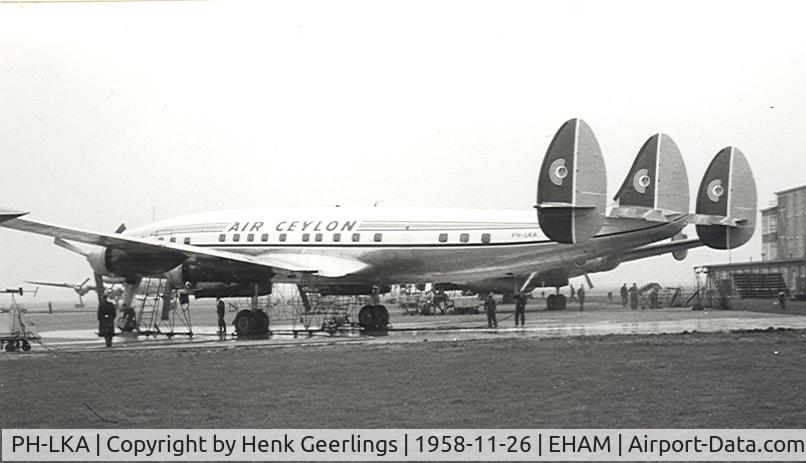 PH-LKA, 1954 Lockheed L-1049G Super Constellation C/N 4553, Air Ceylon , Connie hired from KLM